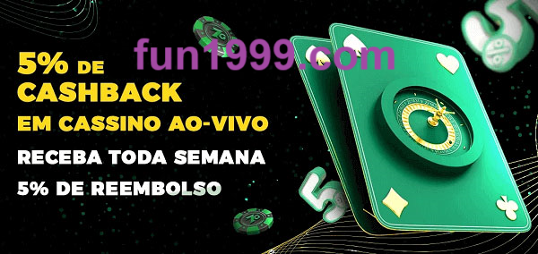 Promoções do cassino ao Vivo fun1999